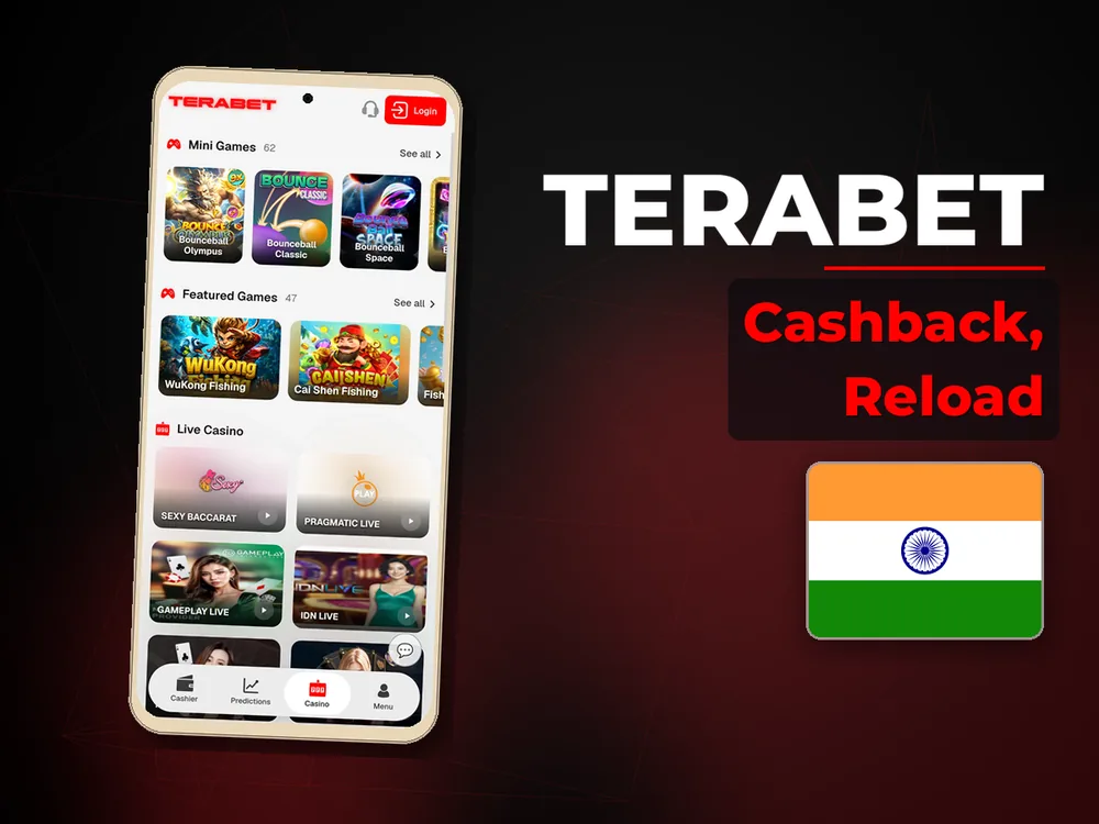 Terabet - Cashback, Reload